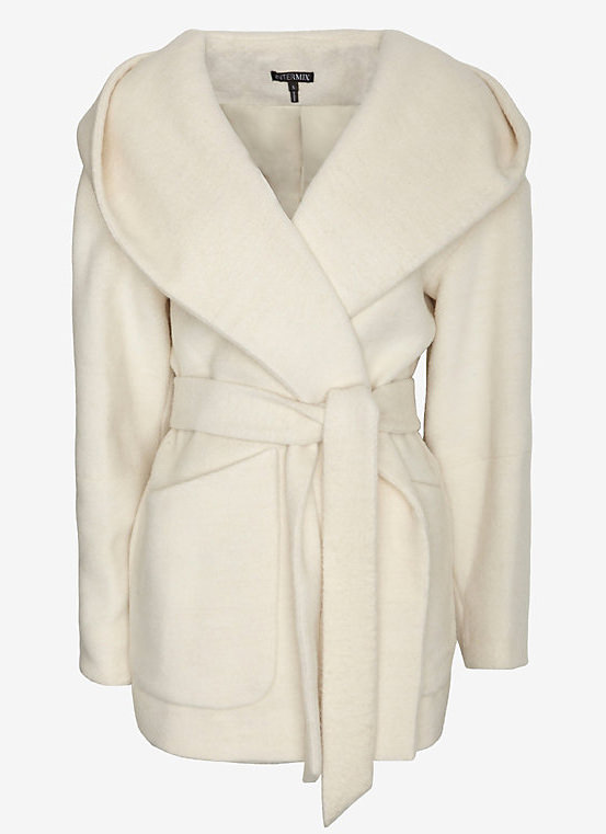 Intermix Exclusive Cocoon Hooded Coat