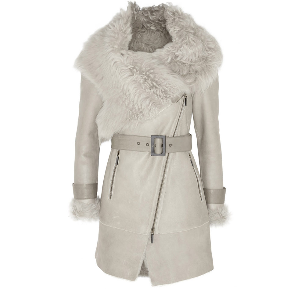 Karl Donoghue Belted Shearling Coat