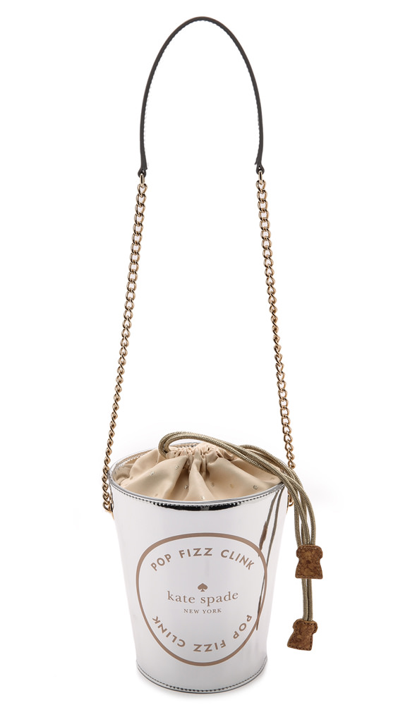 Kate Spade Place Your Bets Champagne Bucket Tote