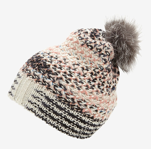 Missoni Fur Pom Pom Knit Hat