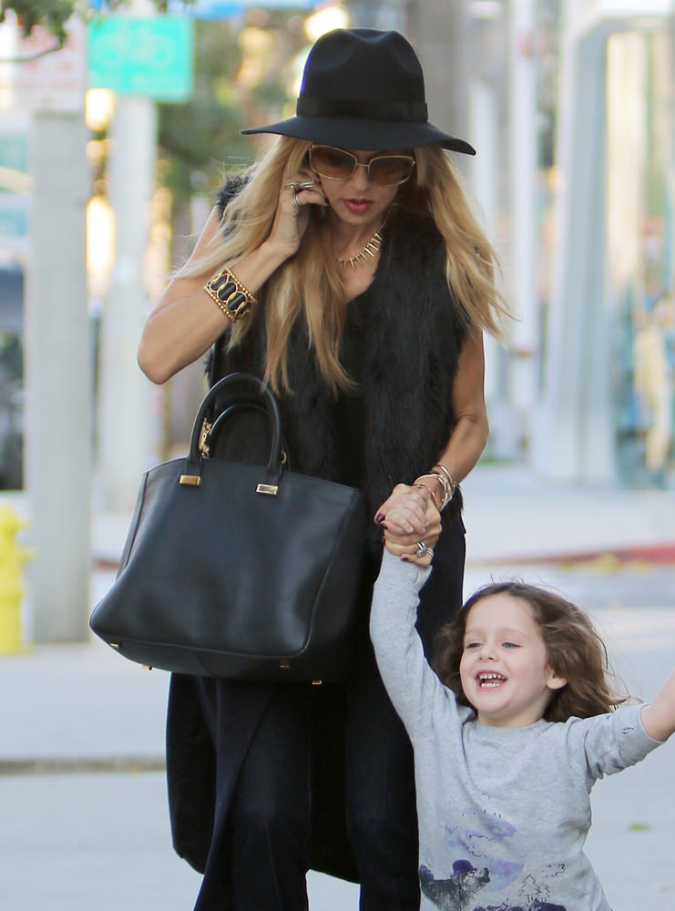 Rachel Zoe seen out and about with her son in Beverly Hills, CA