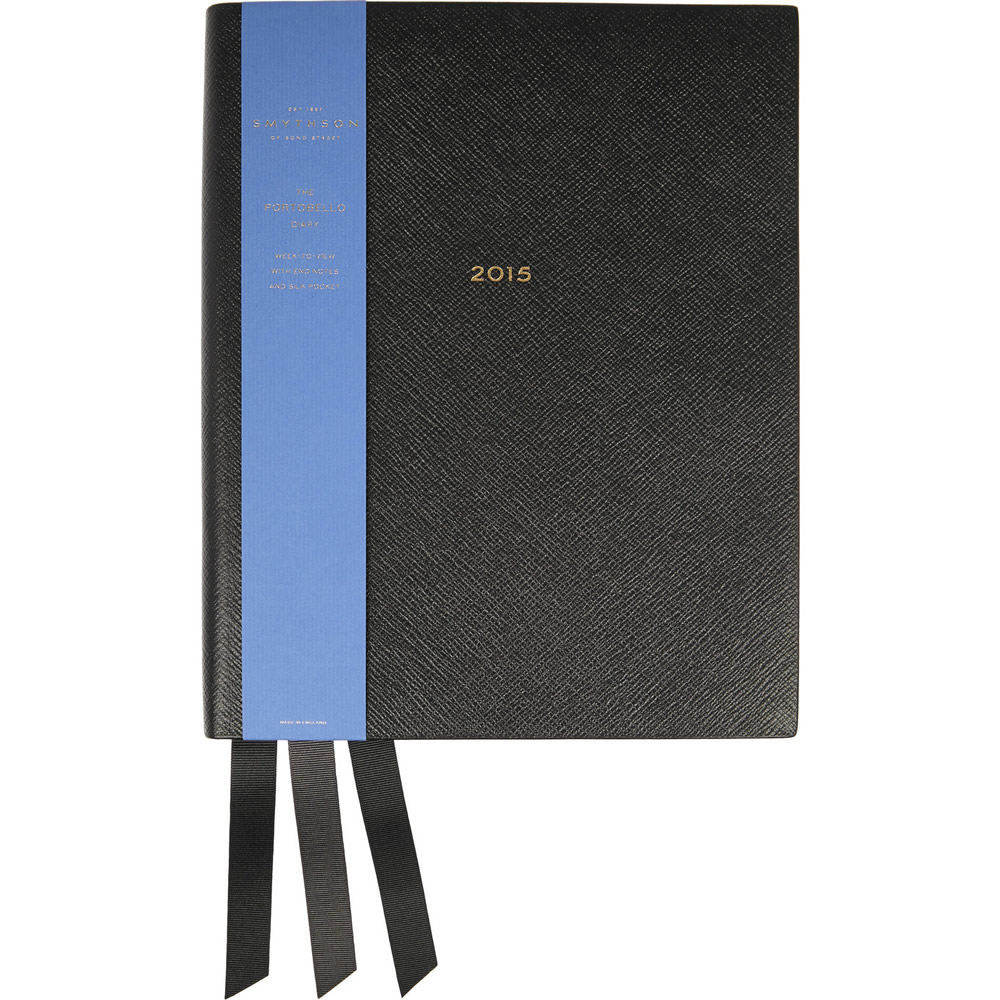 Smythson Portobello 2015 Textured-leather Diary