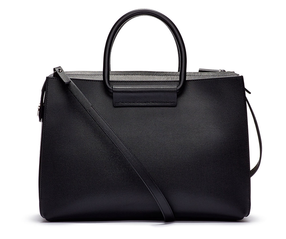 The Row Satchel 12 Bag Black