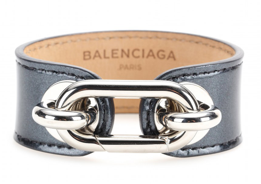 Balenciaga Maillon Leather Bracelet