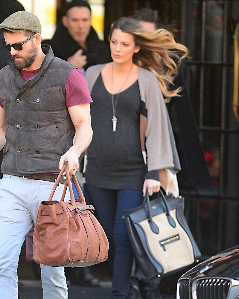 Pregnant Blake Lively and Ryan Reynolds check out of the Bowery Hotel in New York City