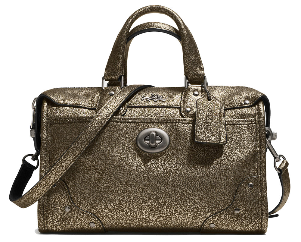 Coach Rhyder 24 Satchel Metallic