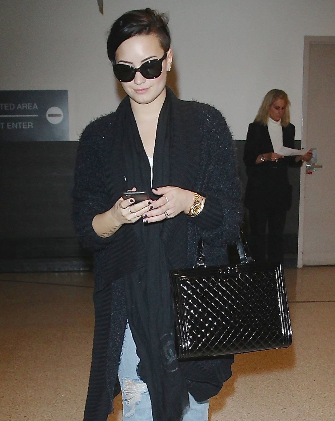 Demi Lovato at LAX