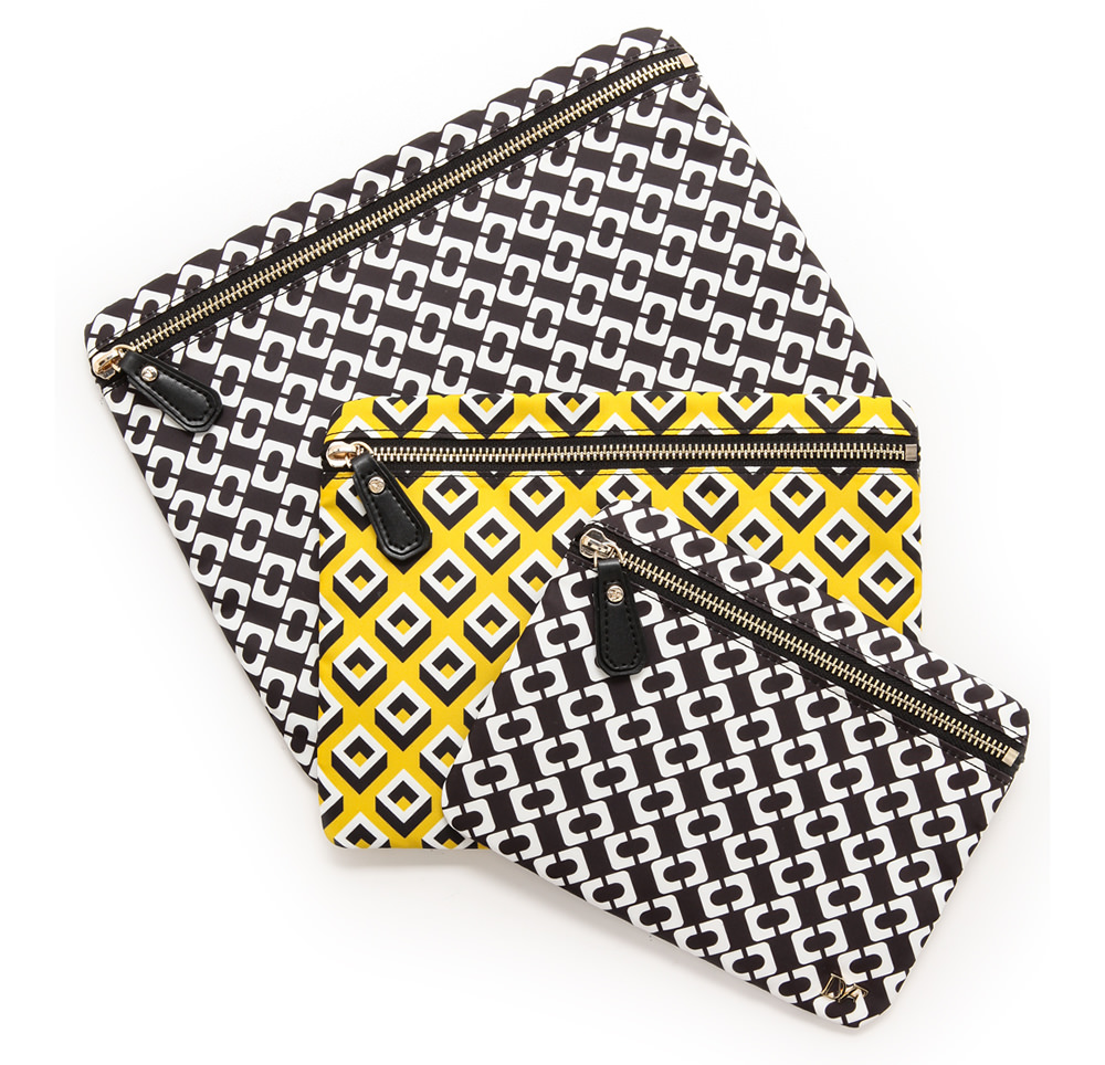 Diane von Furstenberg Heritage Print Trio Pouch Cosmetic Case