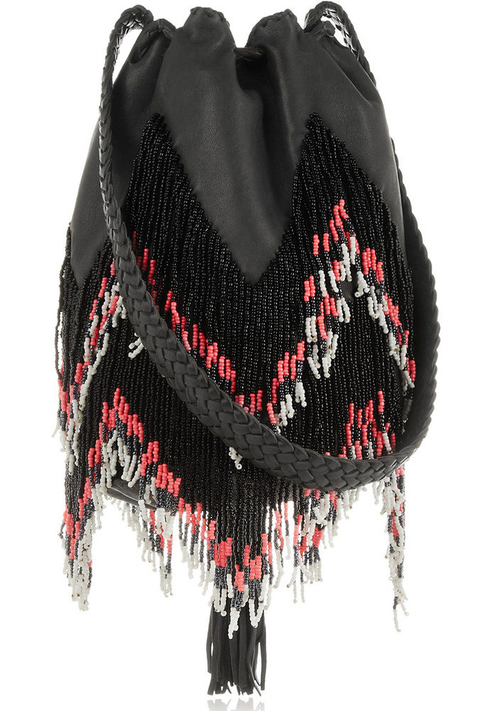 FINDS x En Shalla Beaded Leather Bag