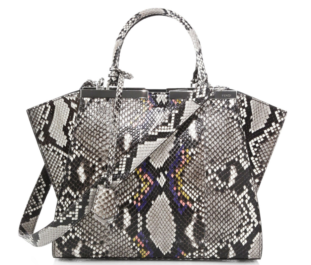 Fendi Petite 3Jours Snakeskin Bag