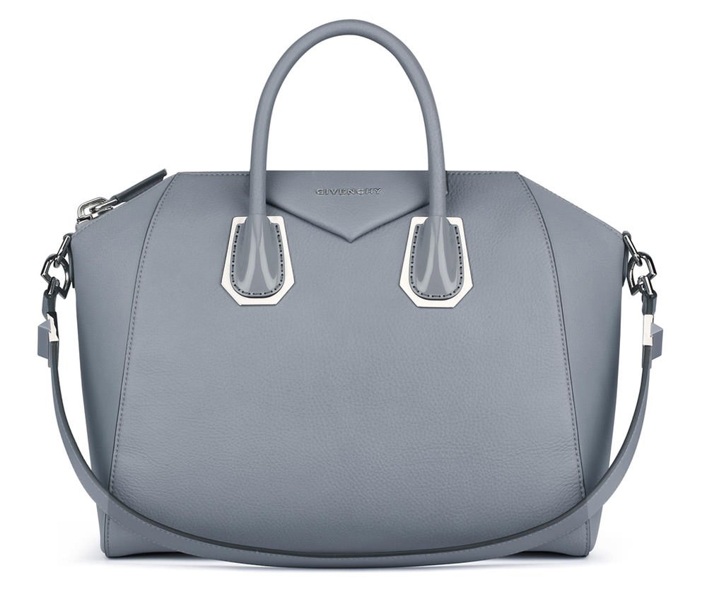 Givenchy Antigona Enamel Bag Grey