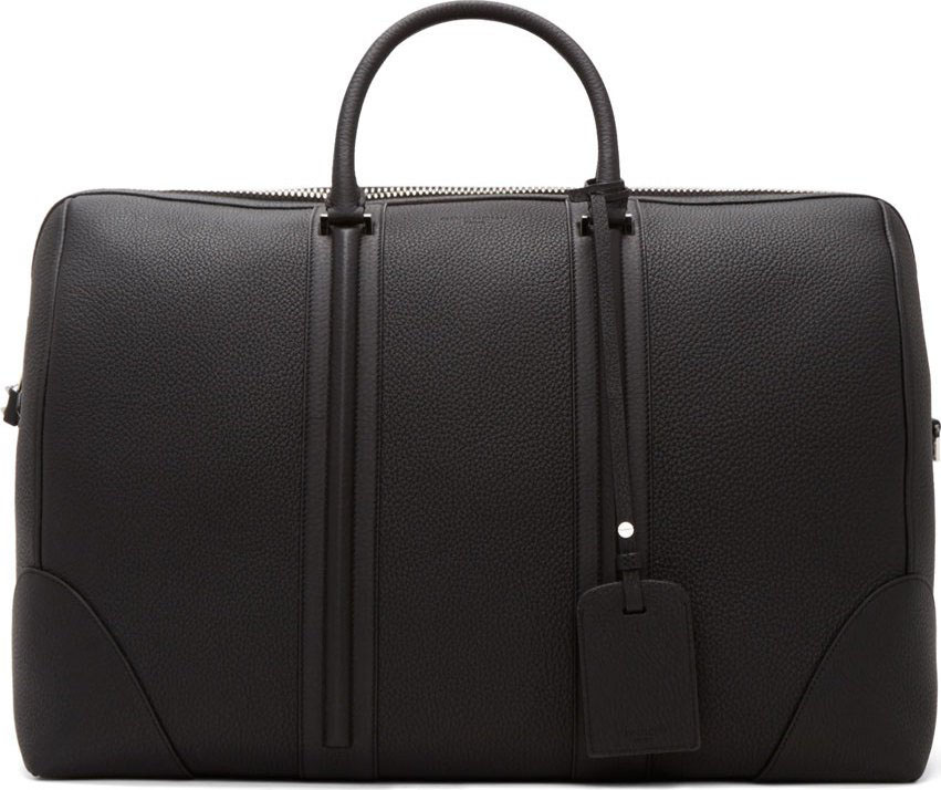 Givenchy Black Leather Weekender Bag