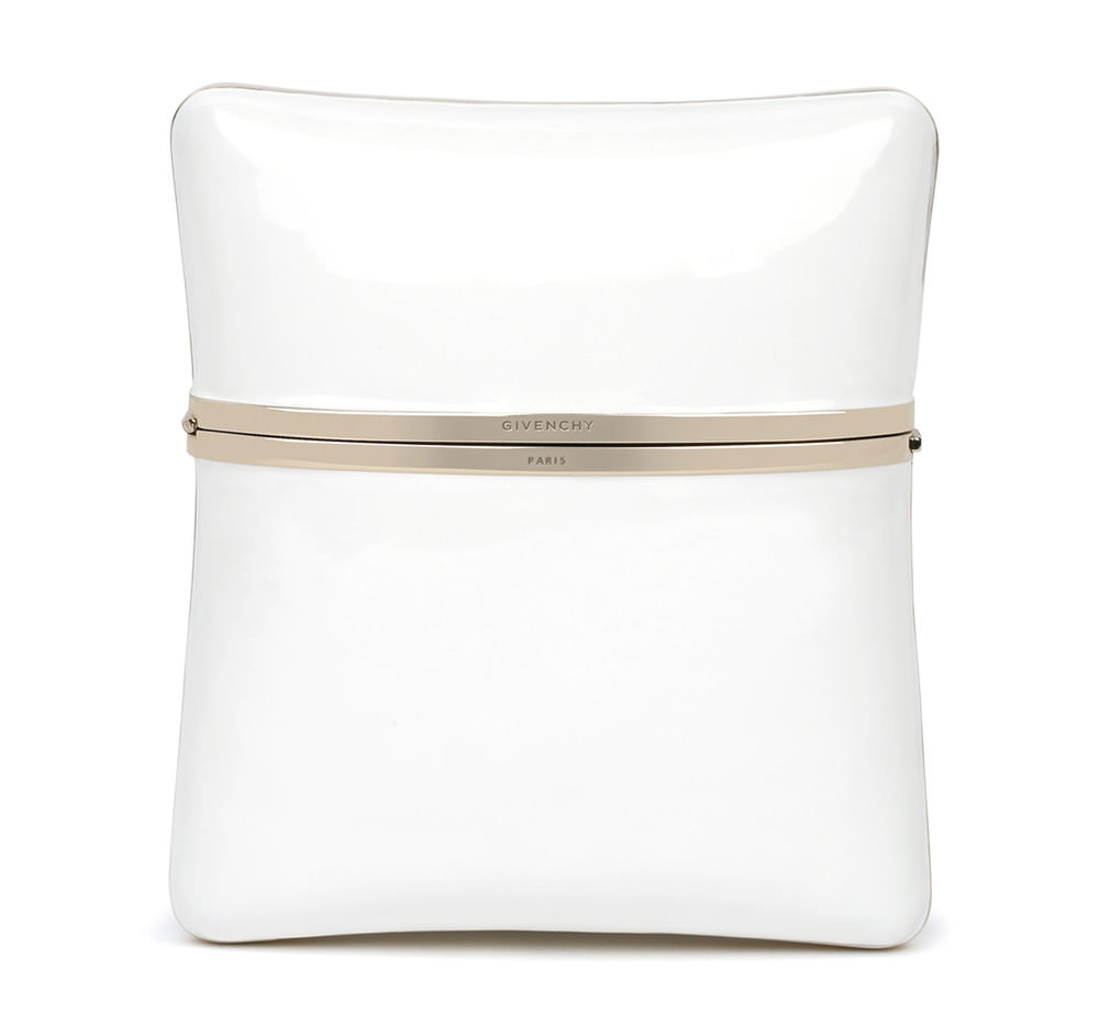 Givenchy White Enamel Clutch