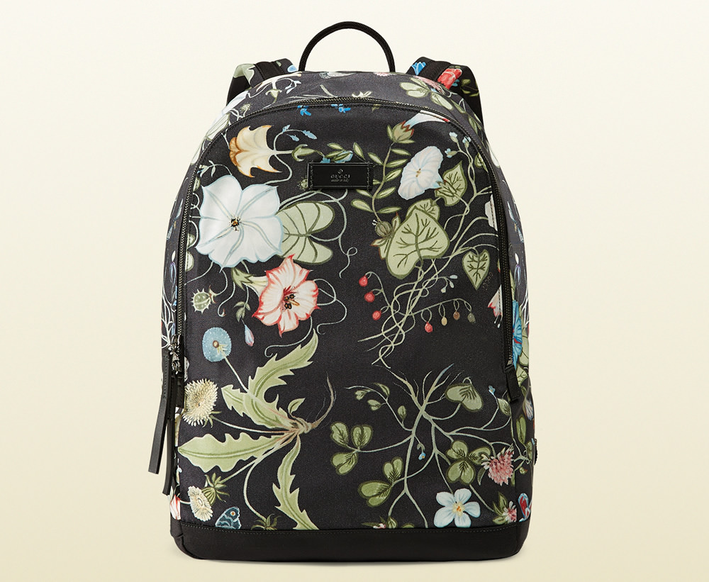 Gucci G-Active Flora Knight Print Canvas Backpack