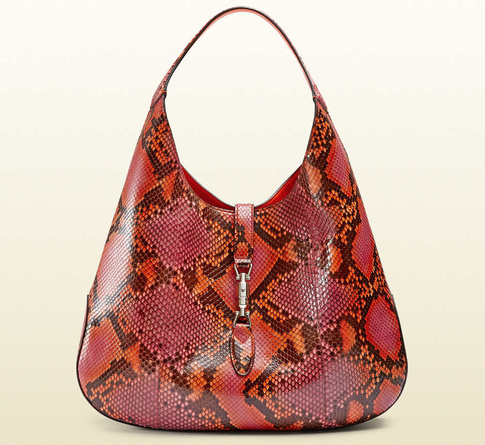 Gucci Jackie Soft Python Hobo