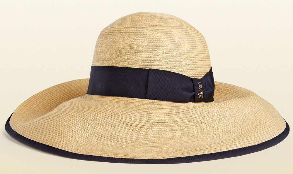Gucci Natural Straw Wide-Brimmed Hat