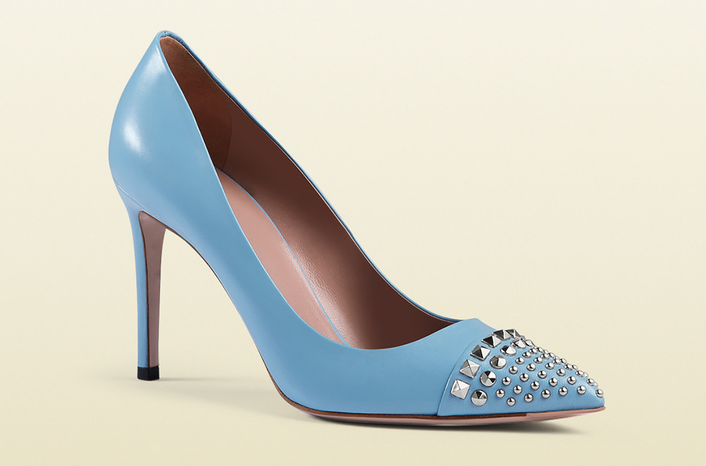 Gucci Studded Leather Pump