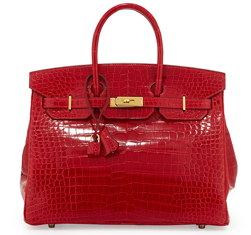 Hermes Crocodile Birkin Braise