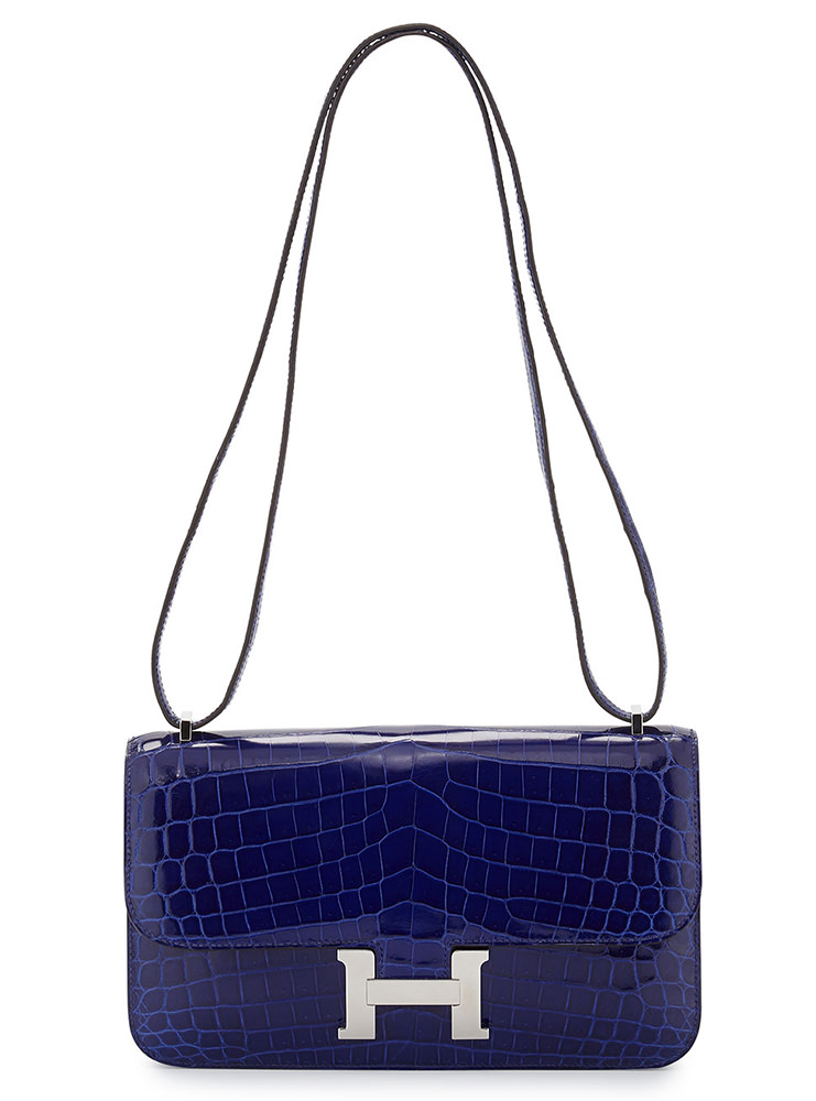 Hermes Crocodile Constance Elan Bag