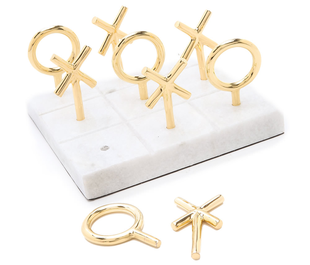 Jonathan Adler Brass Tic Tac Toe Game