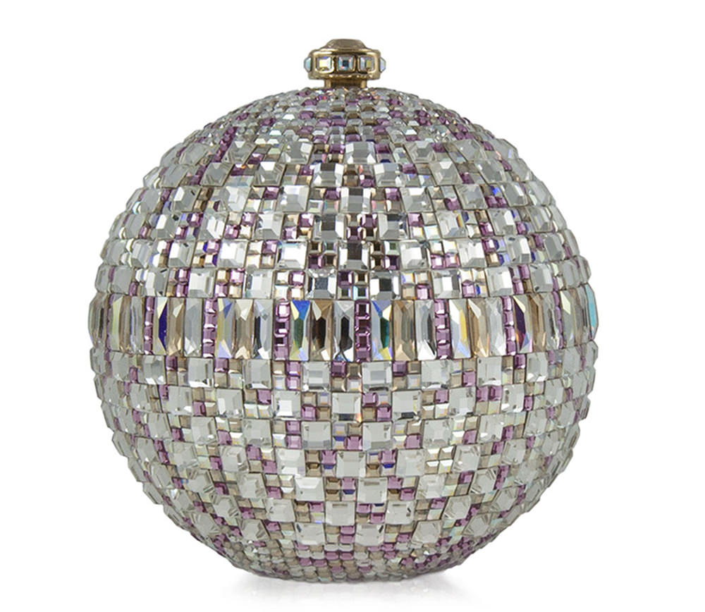 Judith Leiber New Sphere Crystal Minaudiere