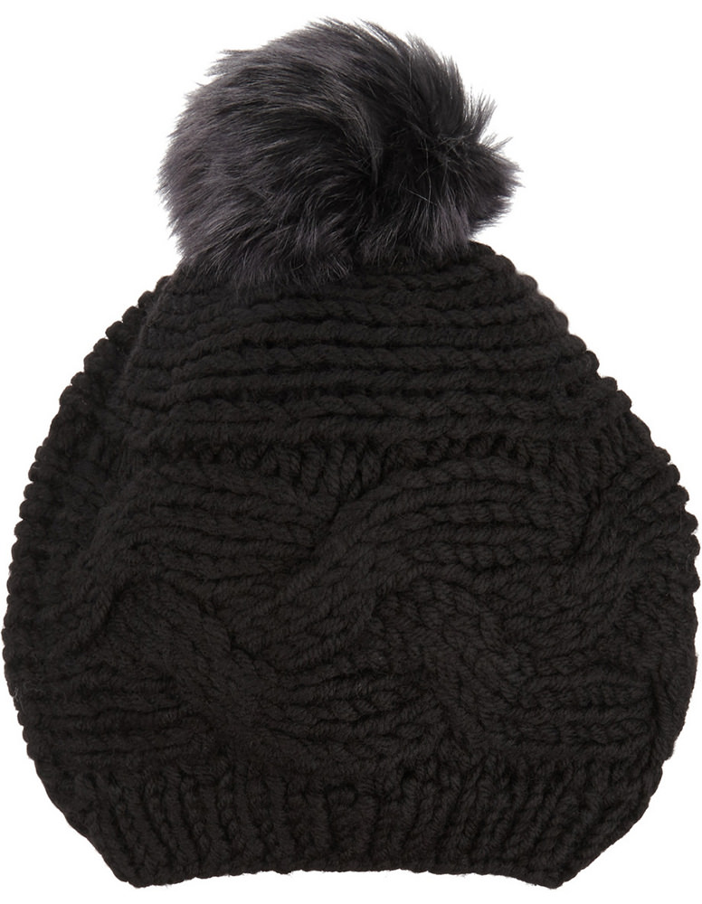 Karl Donoghue Shearling-Trimmed Wool Beanie