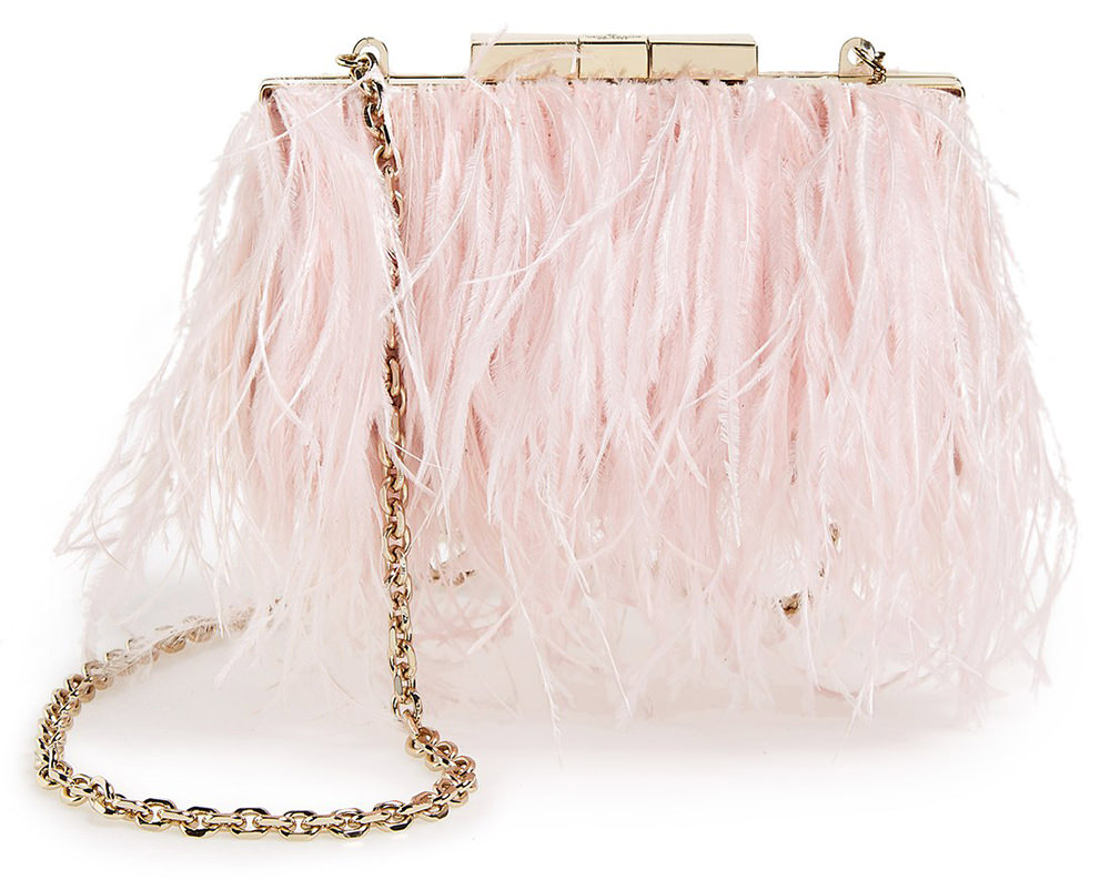 Kate Spade Evening Belles Feather Mimi Clutch