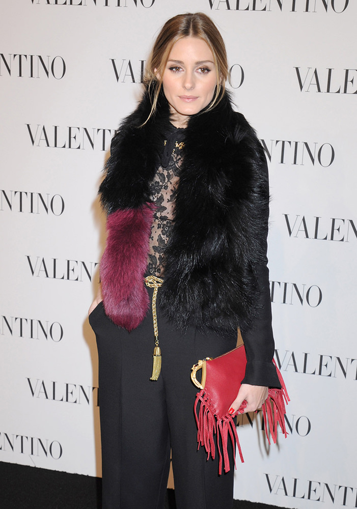Celebrity fashion at celebration for Valentino's largest Flagship Store in NYC