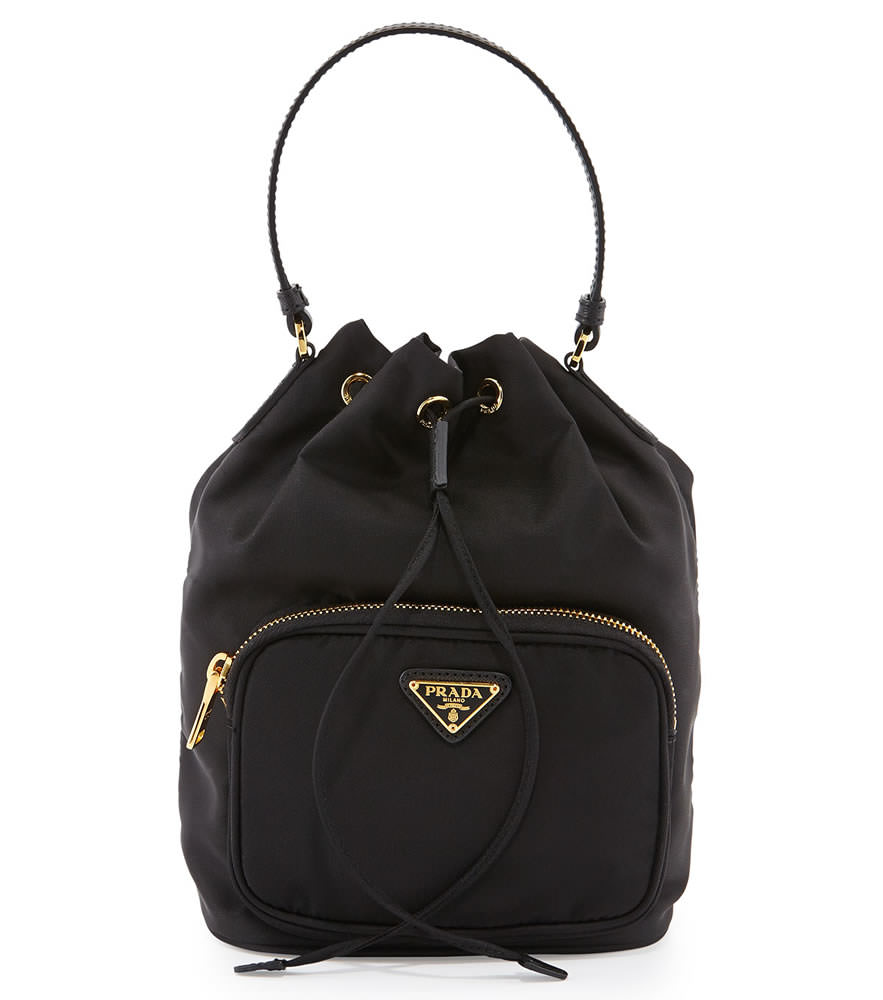 Prada Tessuto Mini Bucket Crossbody Bag