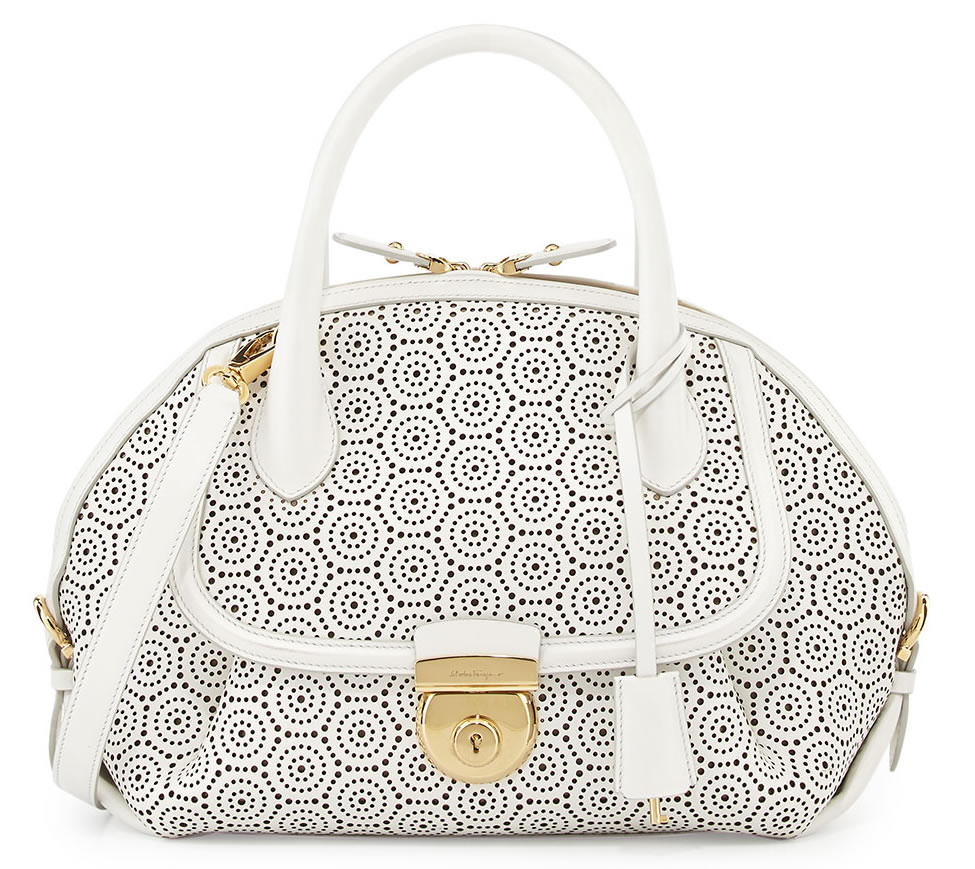 Salvatore Ferragamo Fiamma Laser-Cut Bag