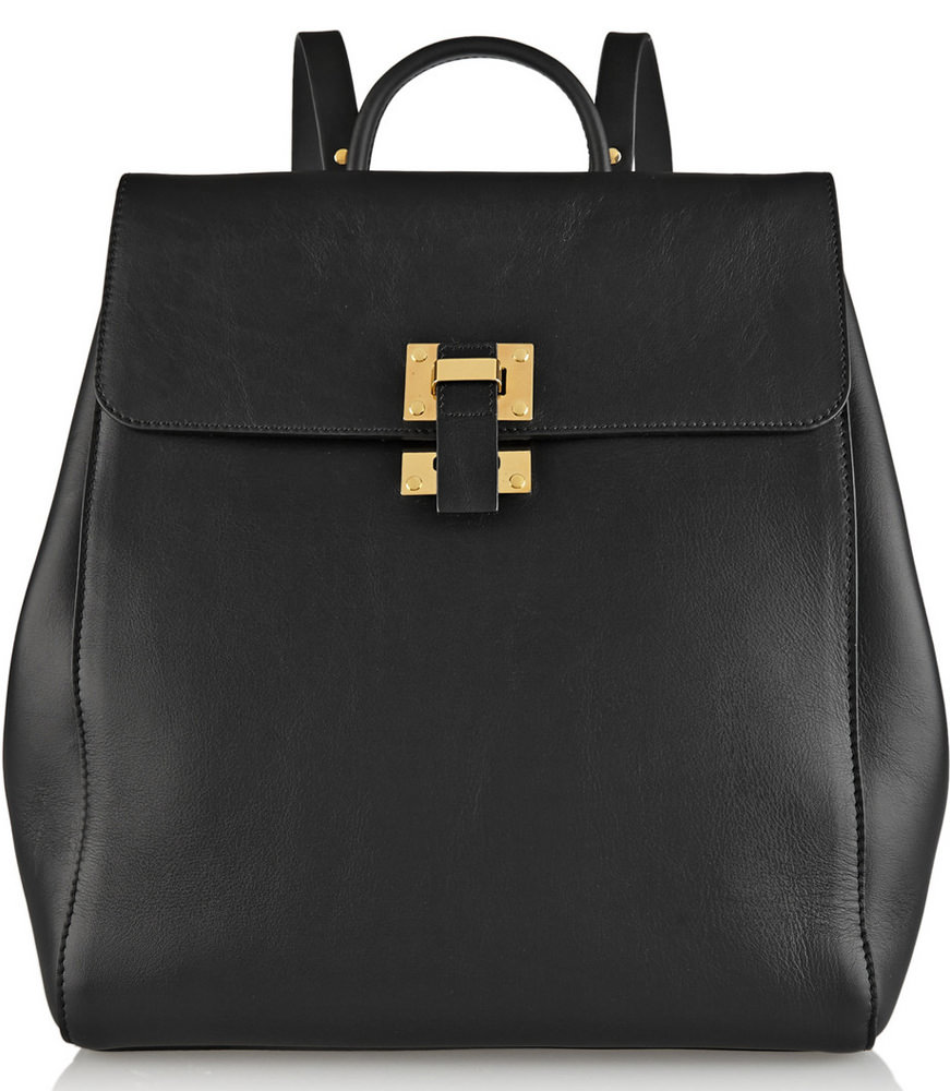 Sophie Hulme Soft Flap Leather Backpack