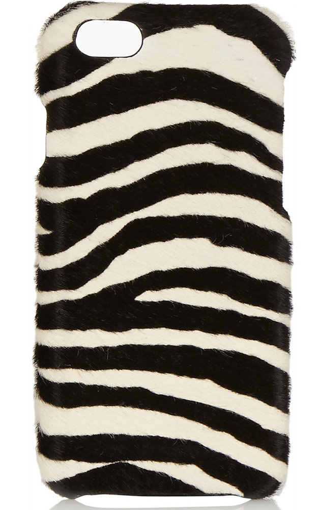 The Case Factory Zebra-Print Calf Hair iPhone 6 Case