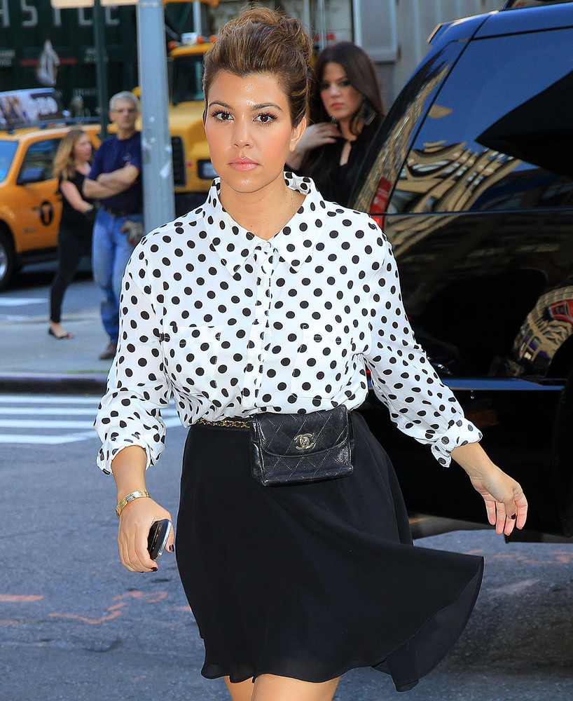 Kourtney Kardashian at 'Good Morning America' in NYC