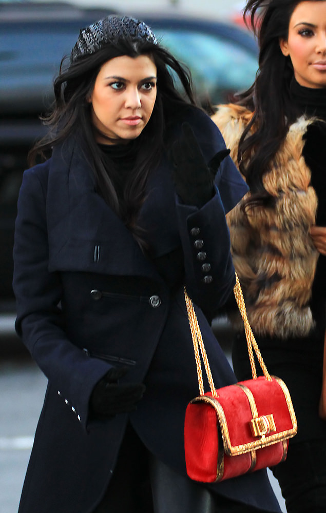 Kim Kardashian and Kourtney Kardashian board the circle line boat to go to Statue of Liberty, NYC