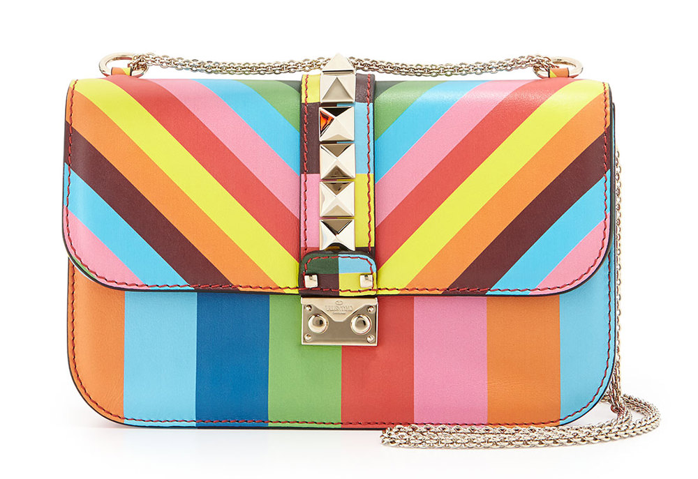 Valentino 1973 Lock Rainbow Shoulder Bag