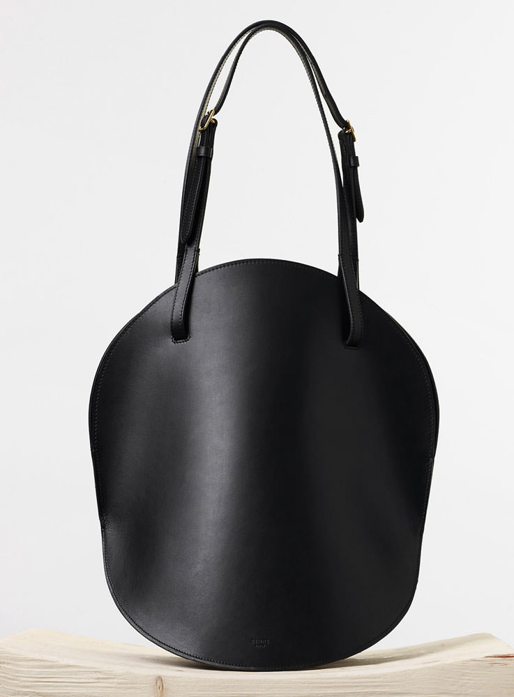 Celine-Curved-Shoulder-Bag-Black-2350