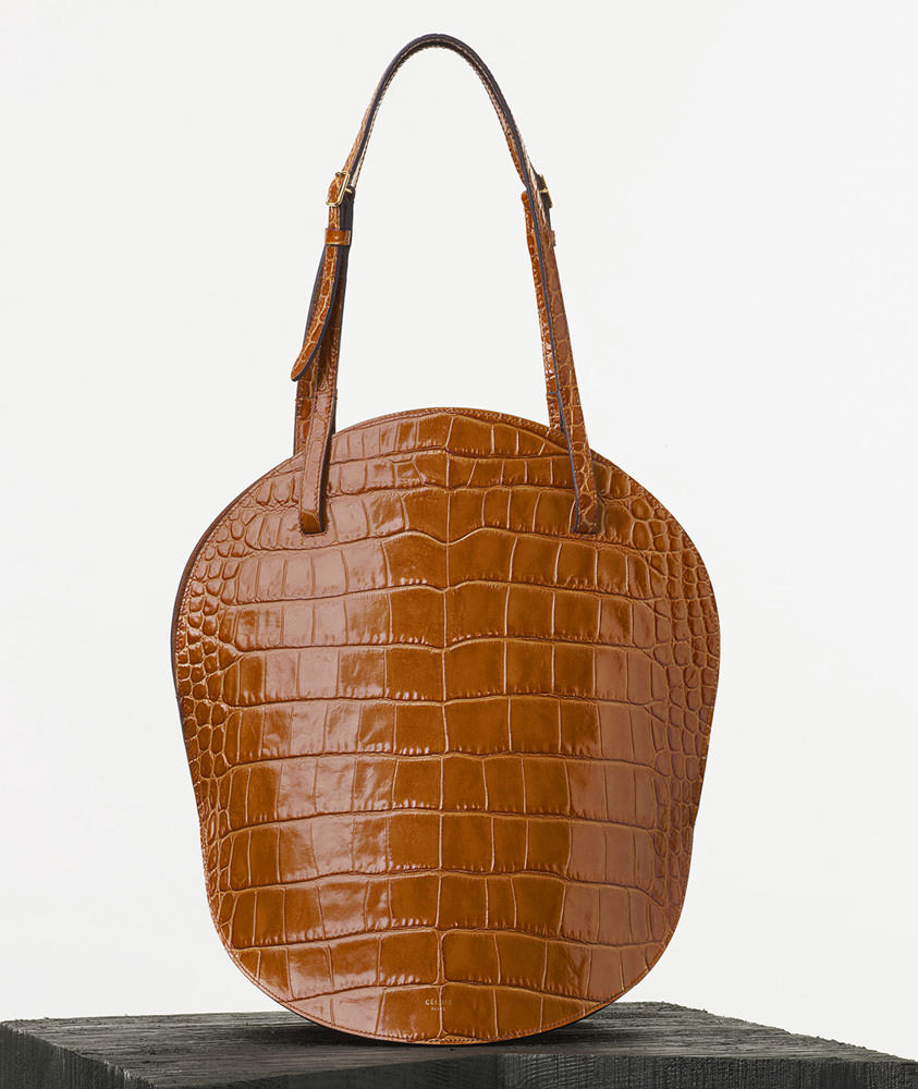 Celine-Curved-Shoulder-Bag-Tan-Crocodile