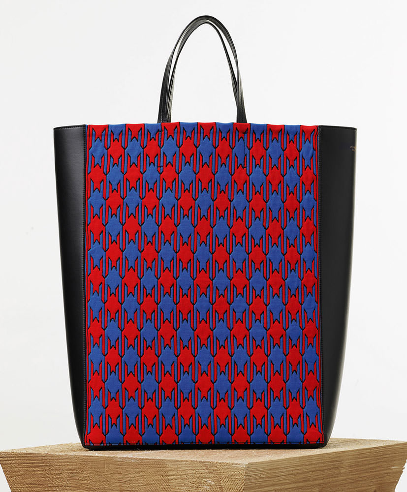 Celine-Houndstooth-Veritcal-Cabas-Tote-1550