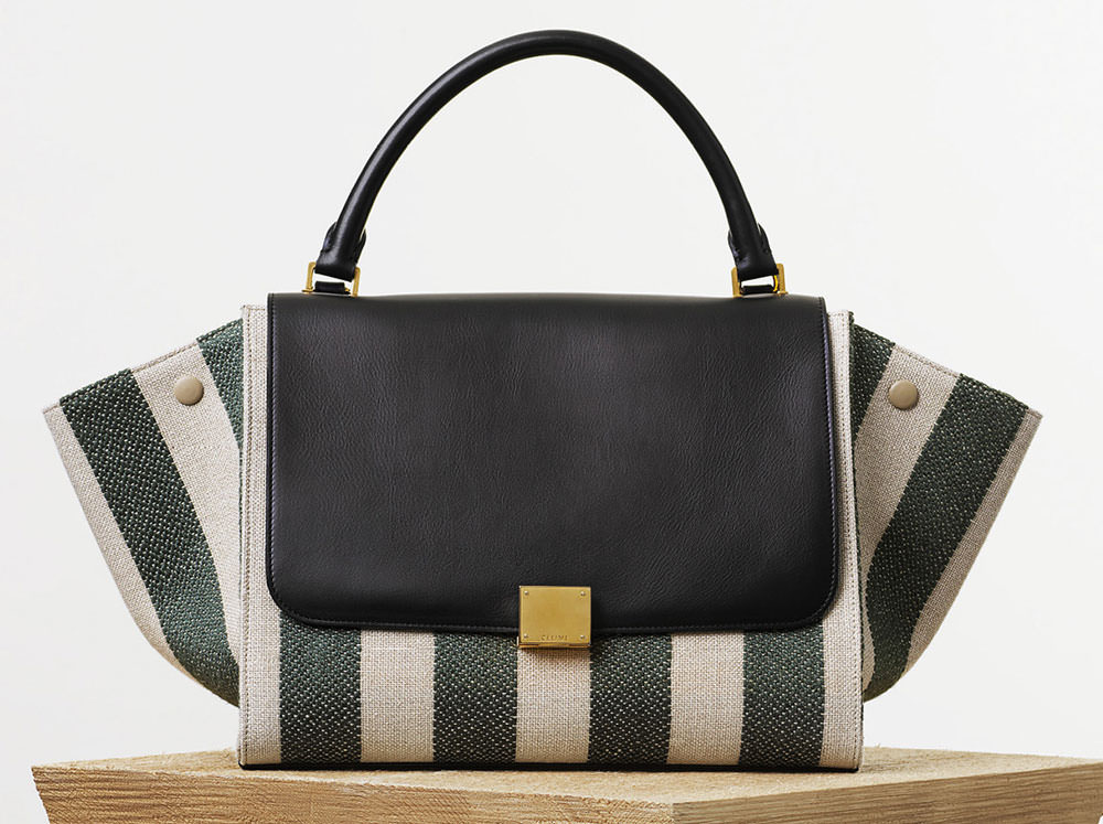 Celine-Small-Trapeze-Bag-Striped-Linen-2050