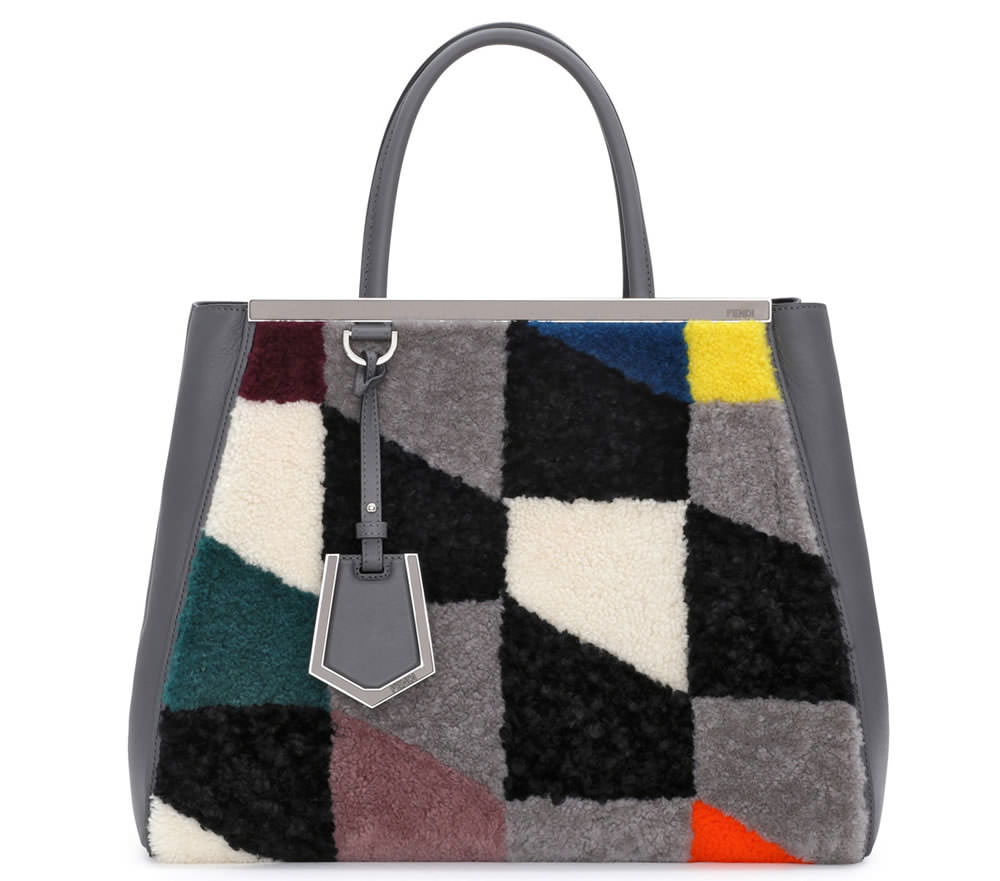 Fendi 2Jours Shearling Tote Bag