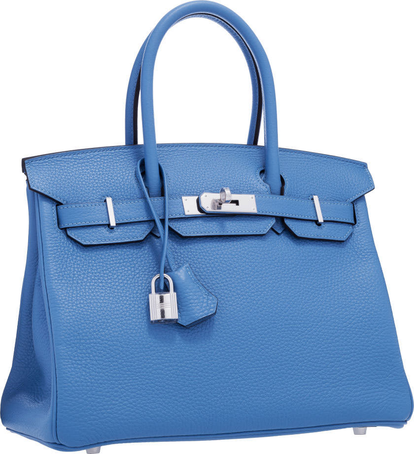 Hermes-Birkin-Blue-Paradis-Togo-Leather-30cm-