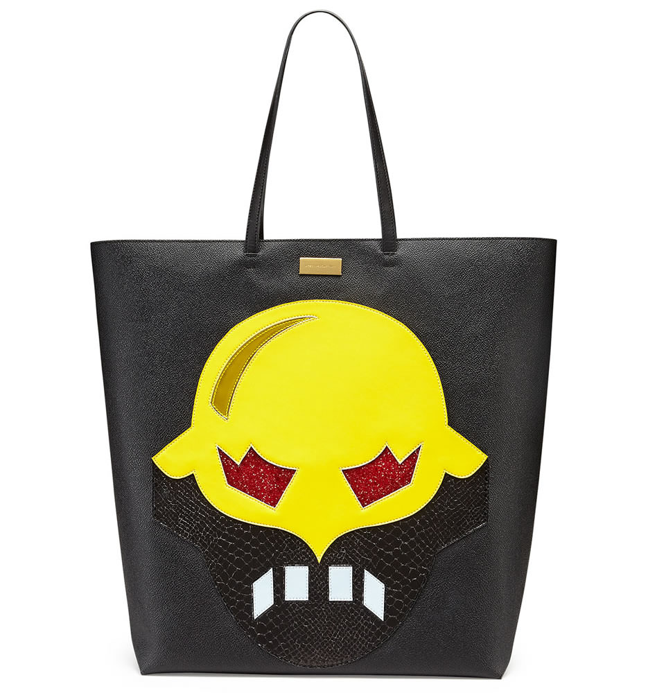 Stella McCartney  Superhero Structured Tote Bag Black