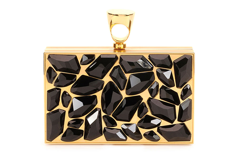 Tom Ford Crystal Brass Ring Clutch Bag