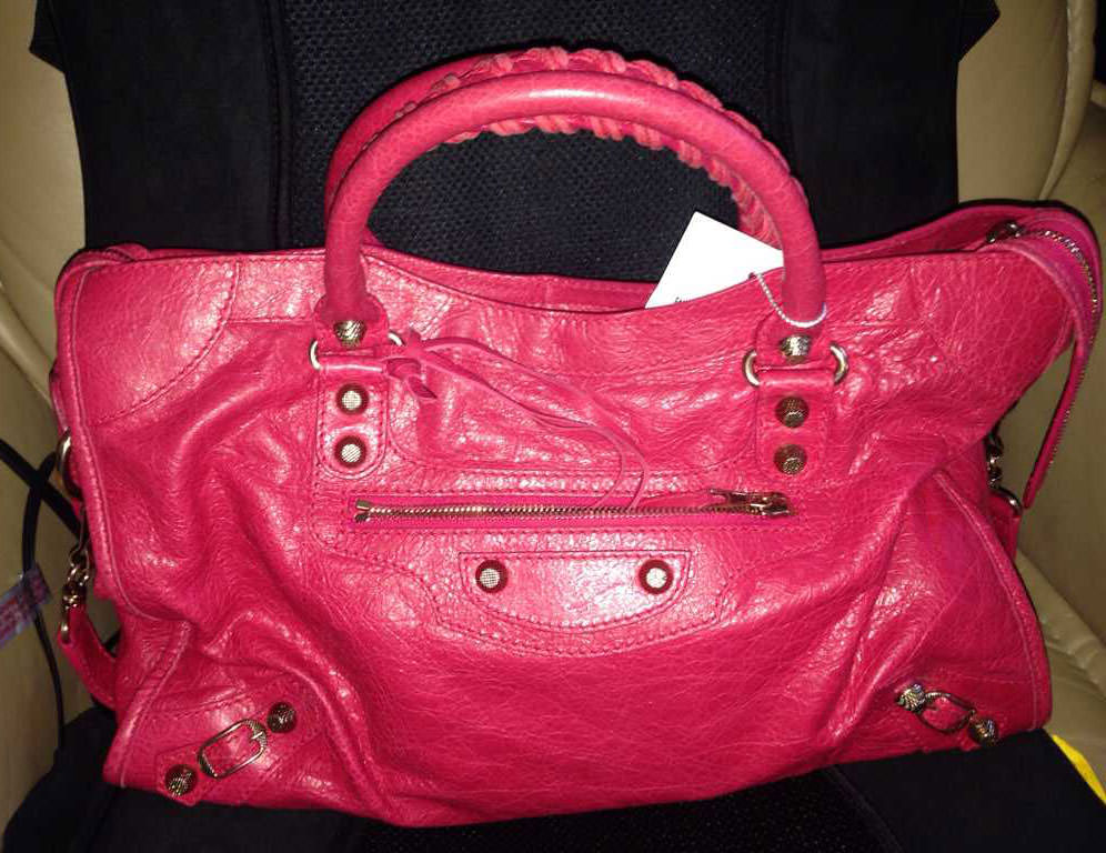 Balenciaga-City-Bag-Pink