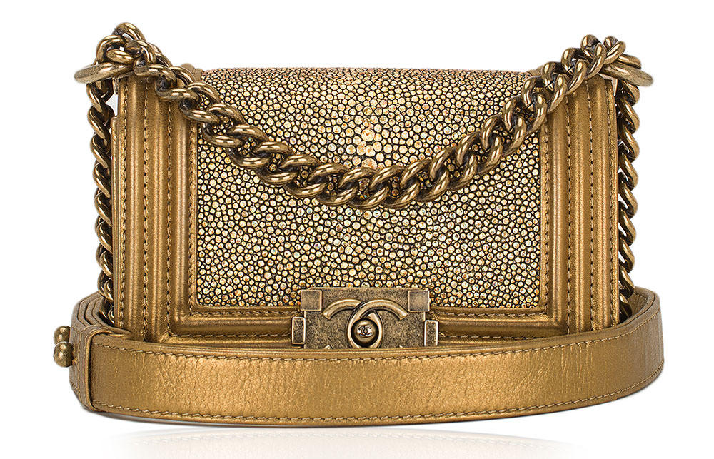 Chanel-Gold-Stingray-Boy-Bag