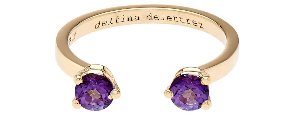 Delfina Delettrez Topaz yellow-gold ring