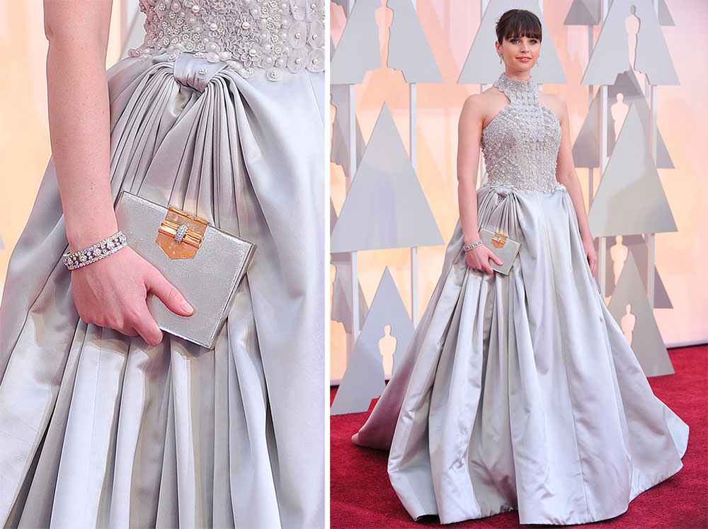 Felicity-Jones-Van-Cleef-and-Arpels-Vintage-Clutch