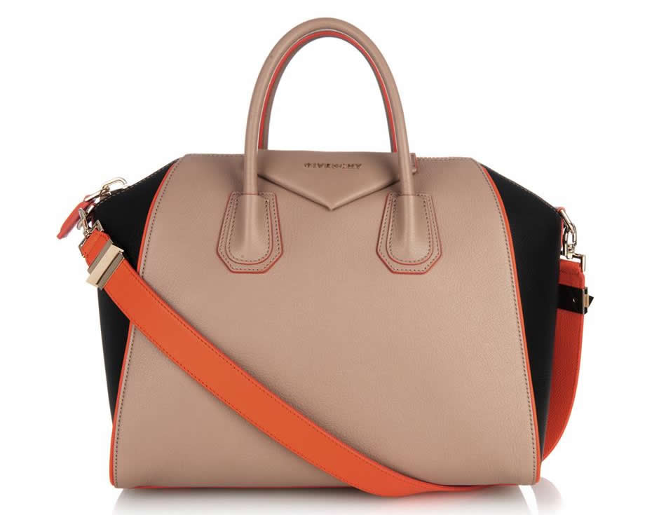 Givenchy Antigona Tan Orange Black