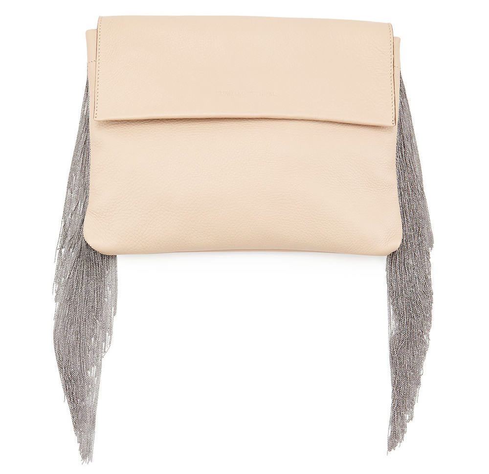 Brunello Cucinelli Monili Small Fringe Clutch Bag