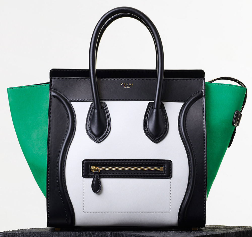 Celine-Tricolor-Mini-Luggage-Tote